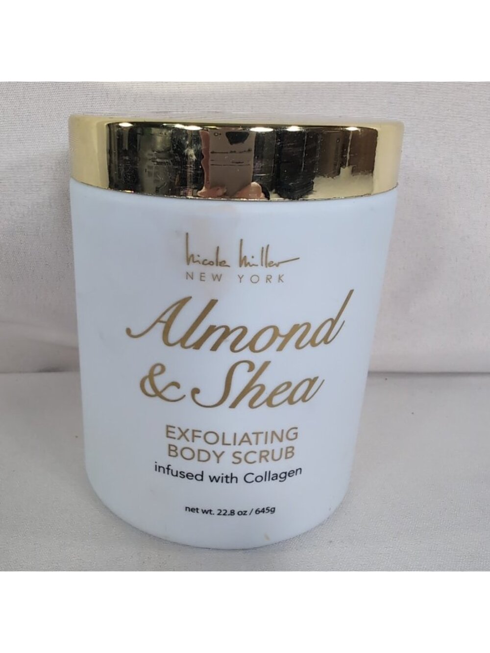 Nicole Miller New York Almond & Shea Exfoliating Body Scrub Collagen 22.8oz